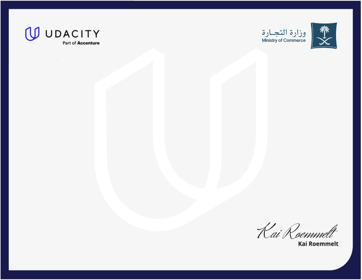 Background with Udacity logo Kai Signature and MoC logo